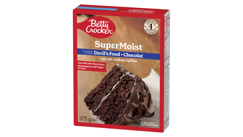 Betty Crocker Mélange de gâteau au chocolat sans gluten Devil's Food - 425  g : : Epicerie